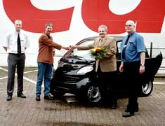 Karsten M. aus Oldenburg gewann einen Smart.